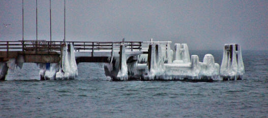 Seebrücke Dahme am 30.1.2014