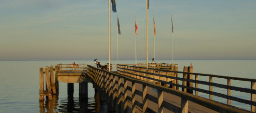 Seebrücke, Abendstimmung